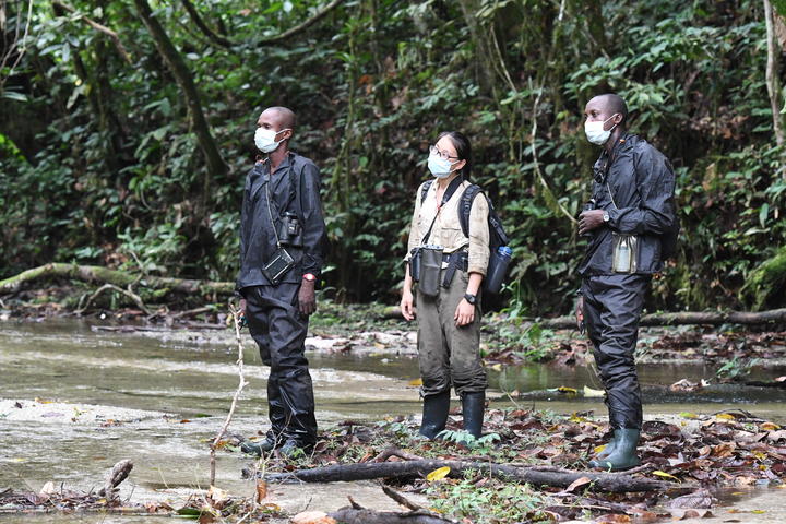 Group of researchers at Kokolopori site